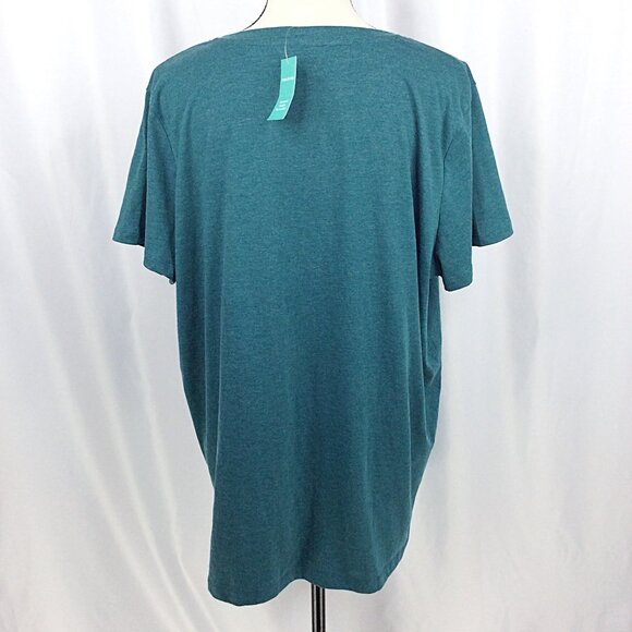 NWT Maurices "Camp More, Worry Less" Graphic T-Shirt Womens Size XXL Teal Green - Picture 3 of 6